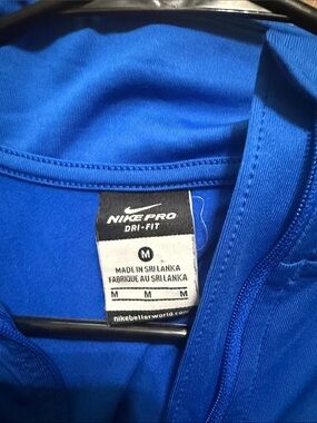 Nike female Royal Blue Performance Zip Jacket